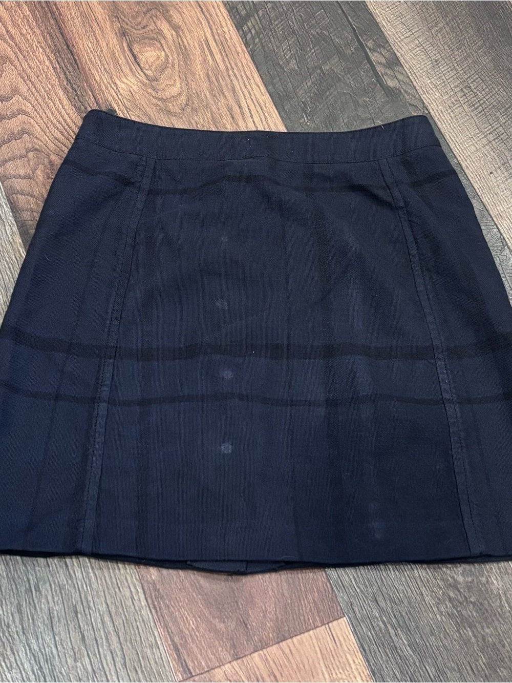 LOFT Blue and Black Plaid Button-Down  Skirt in size 6 classic design! - Picture 8 of 13